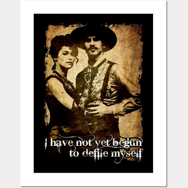 Doc Holliday And Kate Design Tombstone Wall Art by HellwoodOutfitters